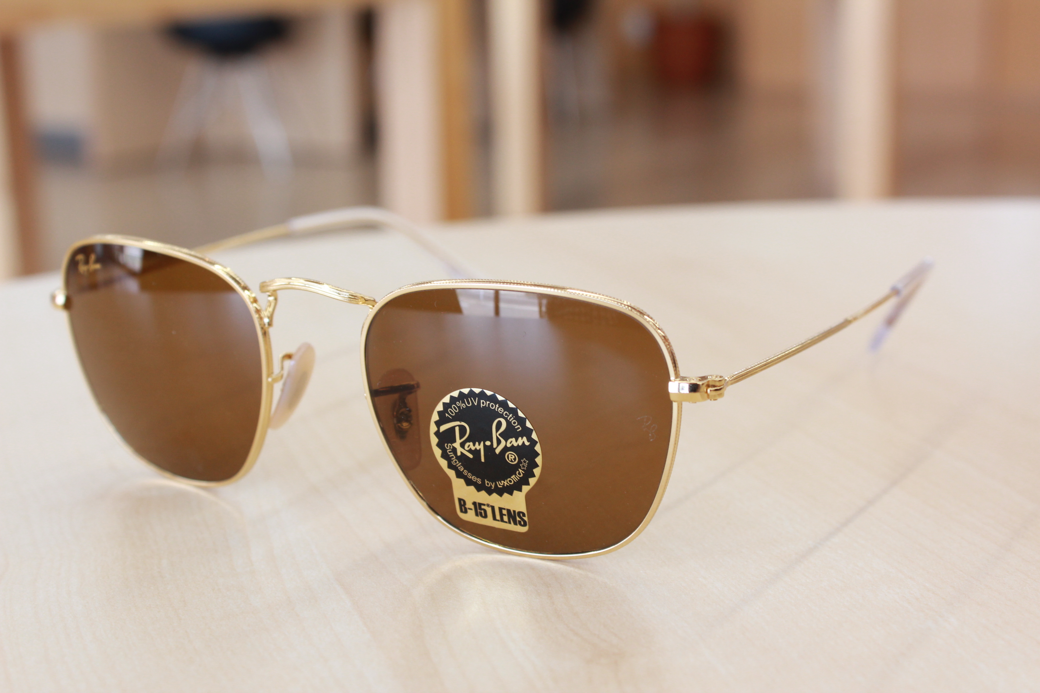 Ray-Ban サングラス Unisex Frank フレームゴールドレンズブル-